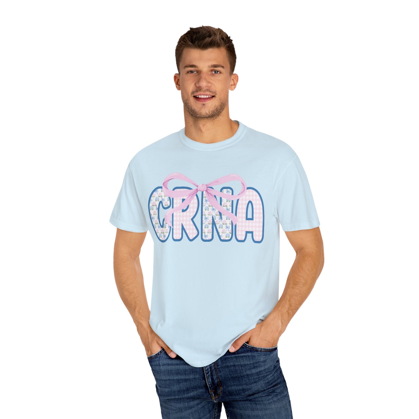 CRNA Garment-Dyed Unisex T-Shirt | Nurse Appreciation Gift, Graduation, Medical Tee, Cool Comfort Wear, Unique Gift Idea
